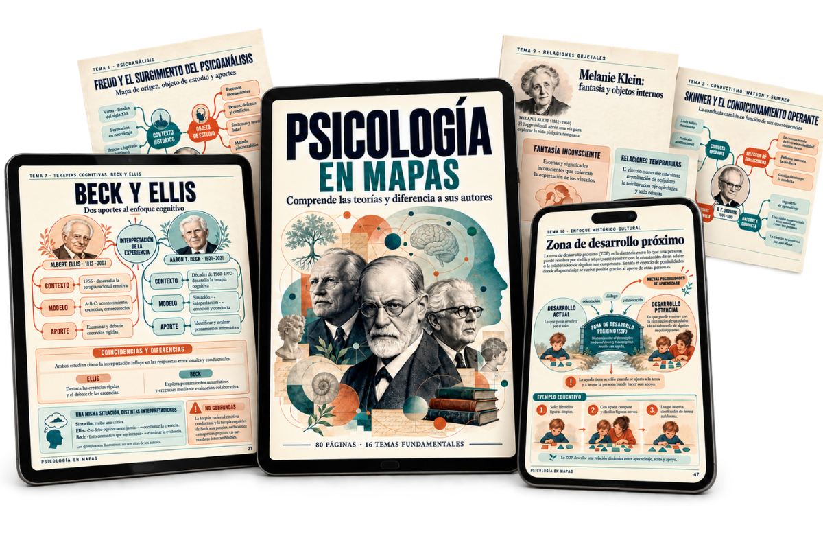 Psicología en Mapas: páginas del material