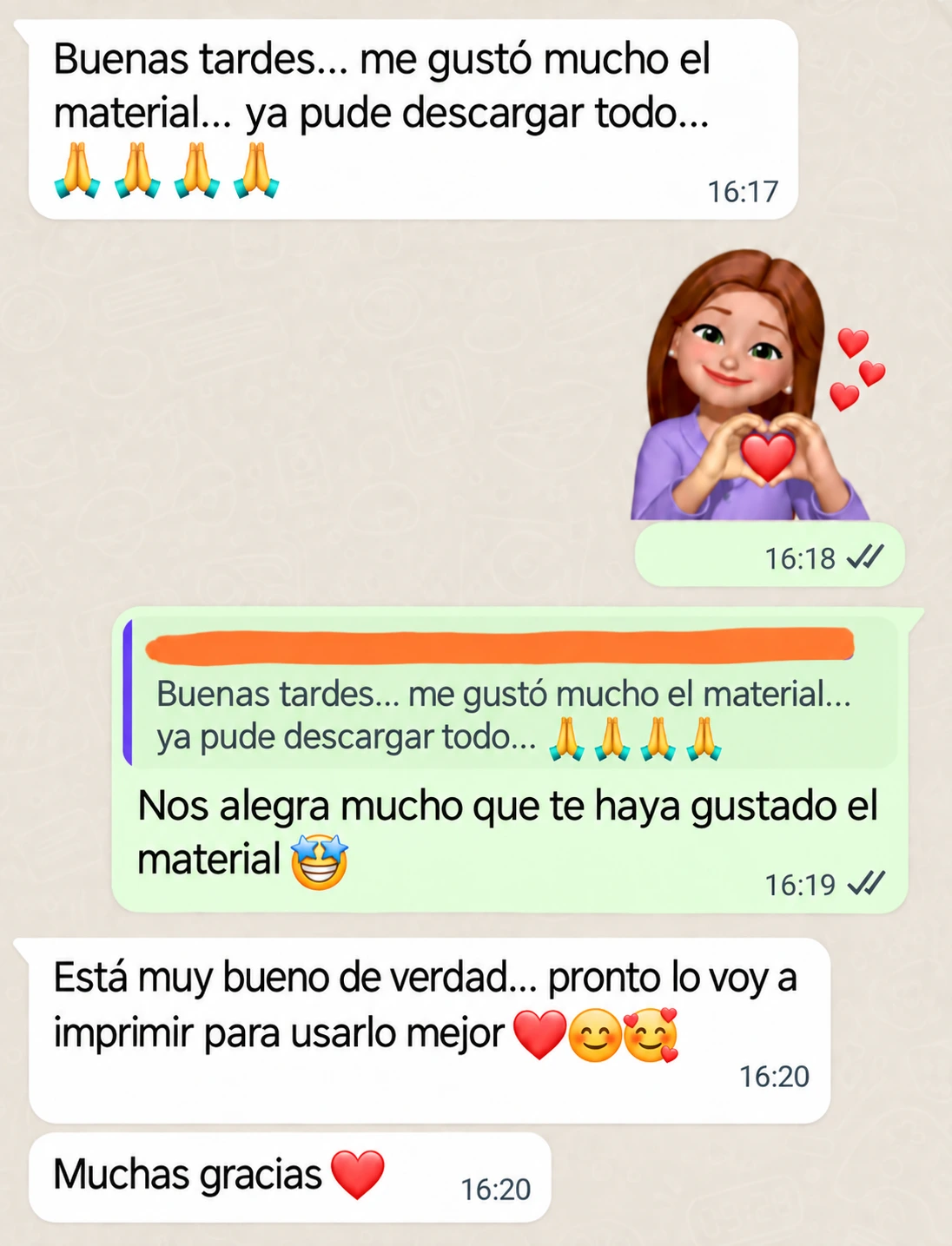 Testimonio de alumna